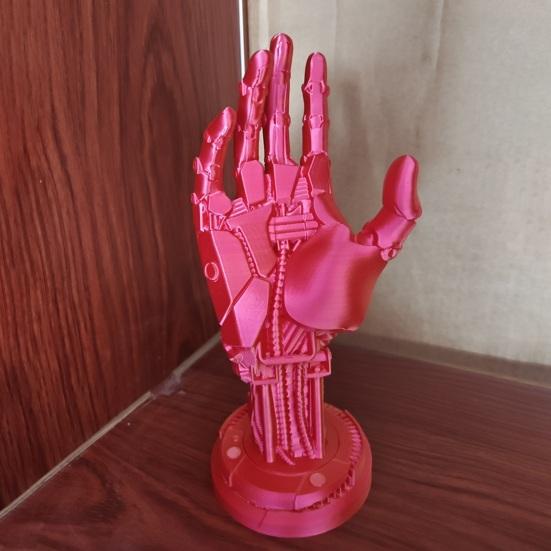 Game Controller Holder Stand 3D Printed Universal Gaming Headphone Controller Stand Mechanical Hand Statue