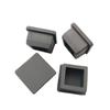 Square Silicone Rubber End Caps Soft T Type Blanking Plugs Tube Pipe Insert Stopper Table Chair Foot Pads Side Length 9.6-50.6mm