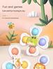3Pcs Suction Cup Spinner Plaything Baby Bath Playful Game Educational Toys For Kids Girls Young Boys Infant Sensory Stress  Gift