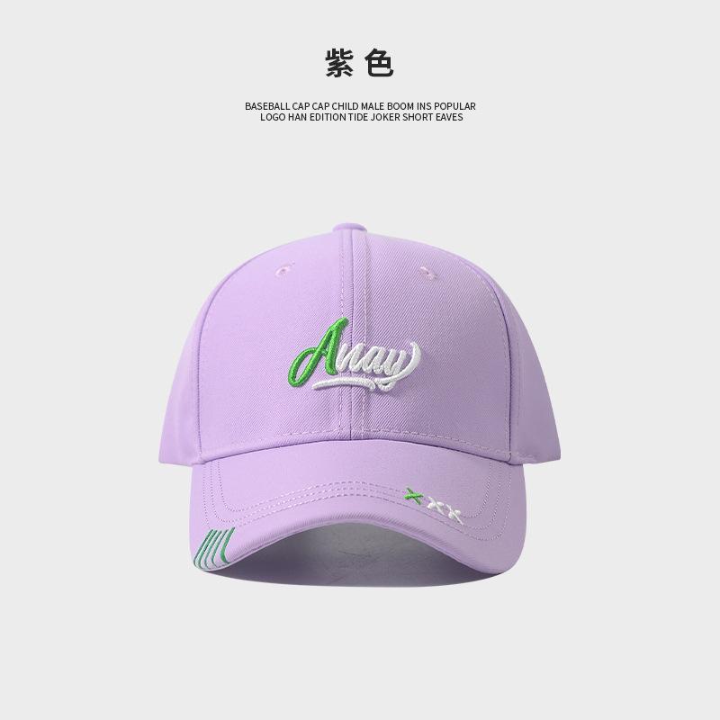 High quality hard top beige baseball cap women's summer casual versatile fashion letter cap tide