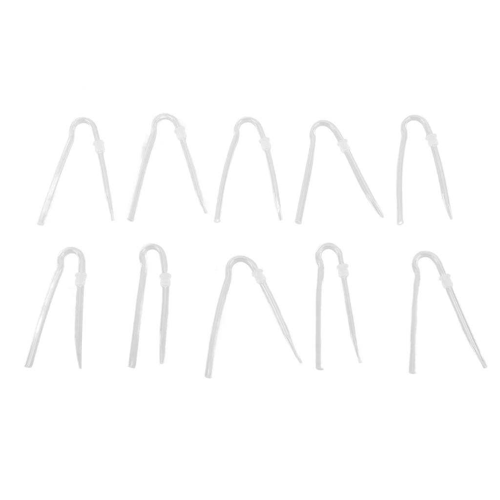 10pcs Sound Aid Tube R Type Prevent Earwax PVC Sound Amplifiers Earmold Tubing Set