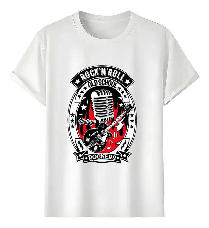 Tshirt Muscle Freaks Rockabilly Estilo Guitarra Vintage