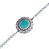 Luxury Full Diamond Imitation Natural Paraiba Bracelet Xiaohongshu Recommended Bracelet