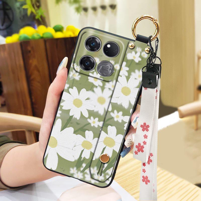 Back Cover Oil Painting Phone Case For OnePlus/1+Ace 5G Racing Edition Lanyard Waterproof Wristband Dirt-resistant Ring