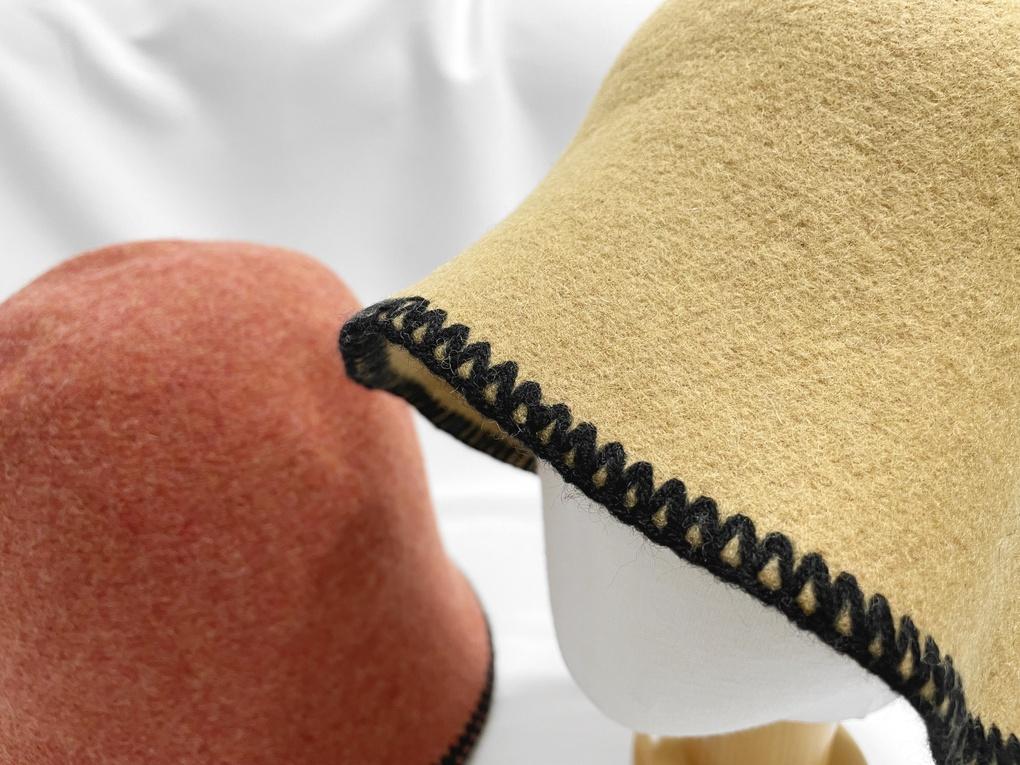 Women's Daily Wool Line Bucket Hat Basic Hat