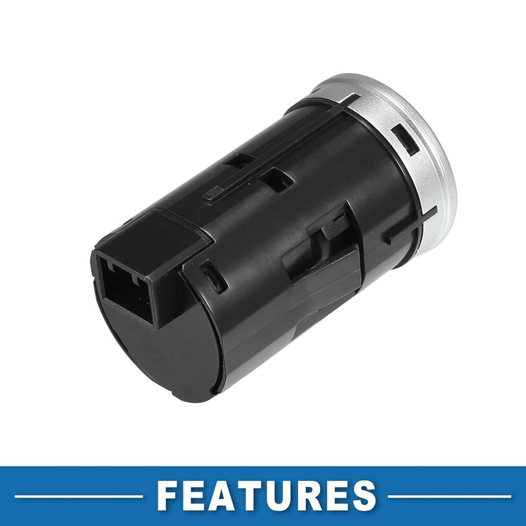 Push Button Starter Switch No.35881T5HH41 Engine Start Stop Switch Button for Honda Fit 2015 2016 2017 2018 Silver Tone