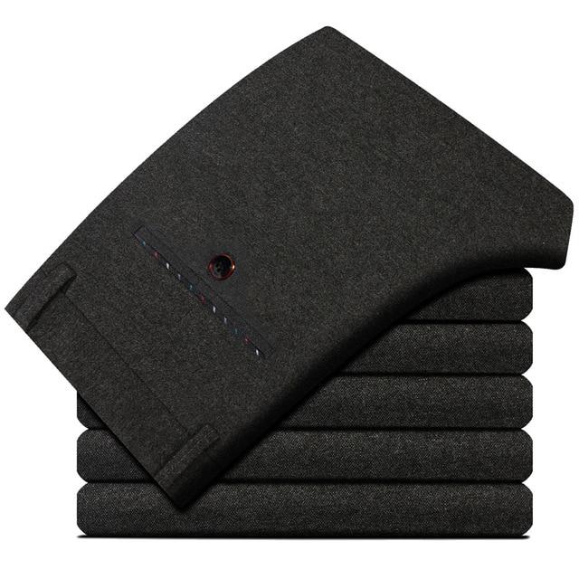 

Мужские повседневные брюки Sanded, деловые, классические, облегающие брюки 34 чёрный