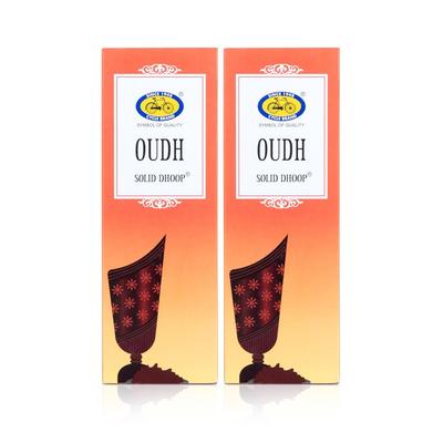 Cycle Pure Oudh Duft Bambuslose Feste Dhoop-Stäbchen für Puja mit Halter, 2er-Pack, je 50 Stück, Umweltfreundlich, Lang anhaltendes Aroma