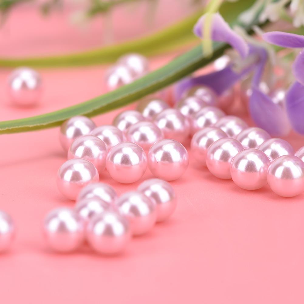 50G Non Porous Imitation Pearls Decoration HairClothes Supplies Jewelry Accessories(Beige)