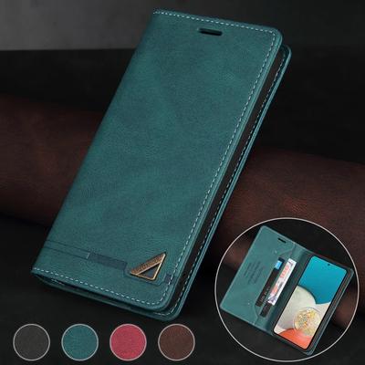 Anti-theft Flip Leather Wallet Case for Samsung Galaxy A02s A03 A05s A06 A13 A14 A15 A16 A34 A35 A52 A53 A54 A55 A6 A7 A8 2018 Protection Cover