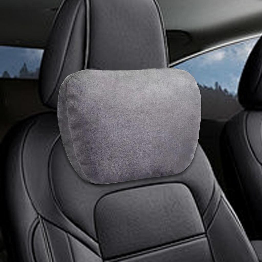 Car Neck Pillow Car Headrest Comfortable Auto Accessories for Driving Suede Easy