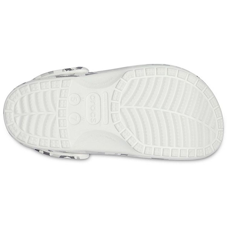 Crocs EVA Non-Slip Durable Sports Sandals Unisex Sandals Gray White 206230-1D3