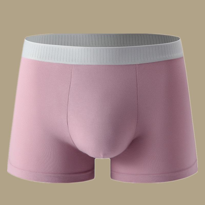 Men's Pure Cotton Graphene Antibacterial Boxer Briefs - Mid-Waist, Comfortable, Breathable, High Elasticity.