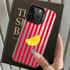 Lemon Cool Stripe Pattern Back Phone Cover Case for iPhone 17 Pro Max XS 15 Plus 14 16 13 Pro Air XR 11 12