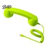 Vintage Style Handset Retro Phone for Mobile Phones, Type-C Wired Handheld Unique Gadget Calls Cell Receiver with Microphone Calls, Meetings,