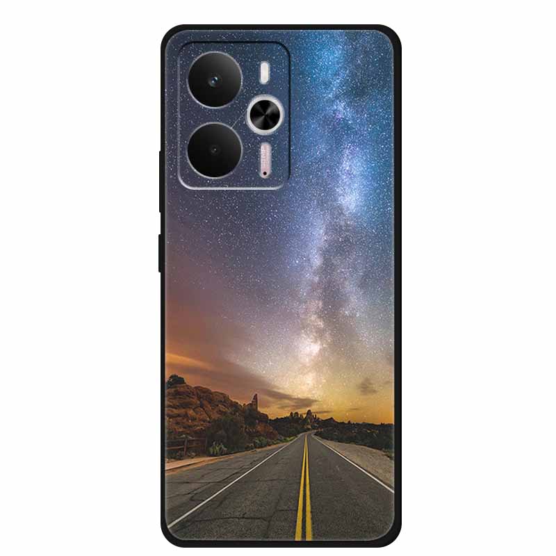For Realme 14 Case Realme14 5G RMX5070 Phone Shell Soft Silicone Back Cover For Realme 14 Global Black TPU Funda Cute Capa Coque
