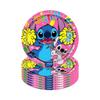 Lilo Stitch Party Supplies Set With Paper Plates Cups Napkins Tablecloth For Kids Birthday Decor