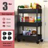 Miling 5-Tier Mobile Storage Cart