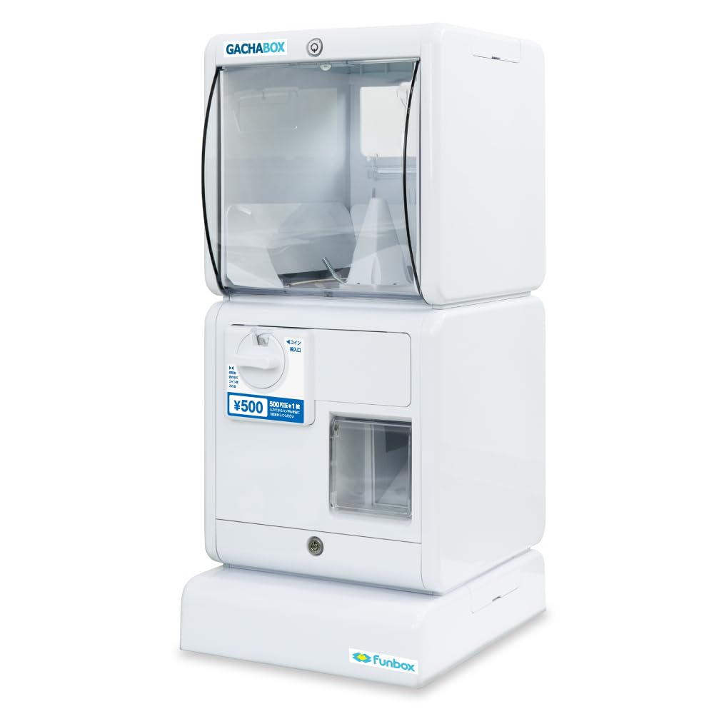 GACHABOX Gacha Machine 500 Yen Coin Operated 330mm x 380mm x 755mm A-Muse (Gacha Box) Unit, (with Key),
