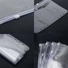 10pcs A5 Cash Stuffing Envelopes Zipper Binder Pockets Clear Glitter PVC 6 Hole Zip Sleeves Loose Leaf Pouches for 6 Ring Binder Planner (A5 5.91" x