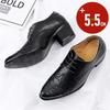 Casual Fashion High Heel Men's Dress Shoes Classic Mens Derby Oxfords Formal Business Shoes Comfortable Height Increasing Shoes