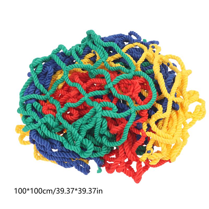Kleurrijk Kinderveiligheidsnet Valnet Trappen Huis Balkon Leuning Kinderen Huisdier Veiligheidshek Net Nylon Touw Raster Beschermnet