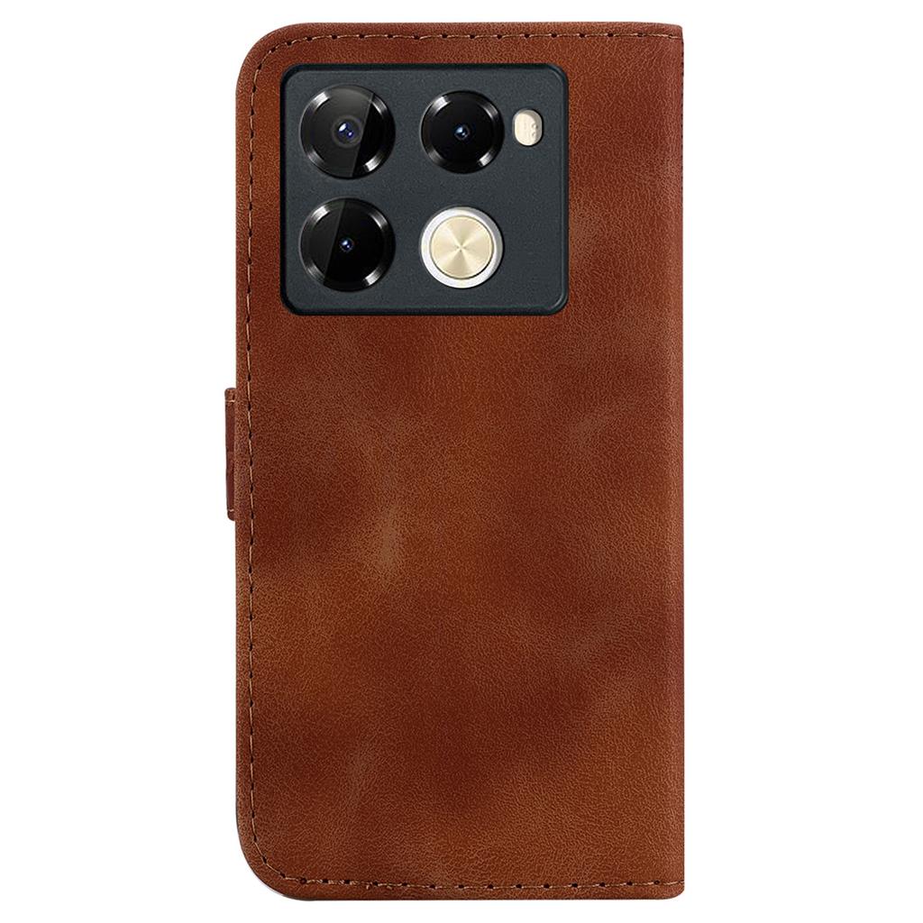 For Infinix Note 40 Pro+/Note 40 Pro 5G Cell Phone Case 7-Shaped Pattern PU Leather Cover