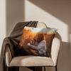 Customized 18x18 Inch Plush Photo Pillowcase, Personalized for Families, Couples, Pets, and Friends, Memories for Home, Office,