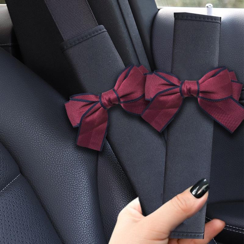 Protectoare de umăr pentru centura de siguranță auto de vară cu desene animate - Decor drăguț pentru interiorul mașinii pentru femei, Pereche