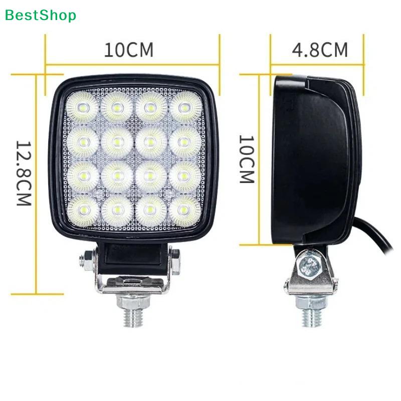 48W LED Work Light - Ultra Bright Off-Road Flood Lamp for Trucks/ATVs/UTVs (Waterproof IP67)