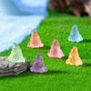 6Pcs Luminous Mini Resin Gnomes Statues Ornaments Cute Diy Fairy Miniature Gnome Figurines For Miniature Garden Home Decor