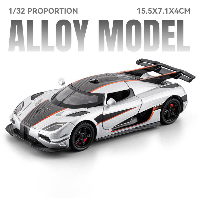 

1:32 KNSG ONE 1 ONE-1 Miniature Toys Cars Alloy Diecast Model Home Trendy Ornament & Computer Desktop Decoration High Simulation
