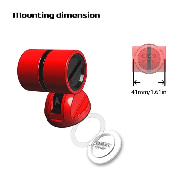 Universal Fit Car Engine Start Button Lever Cover Easy Stick On Application Engine Start Stop Lever