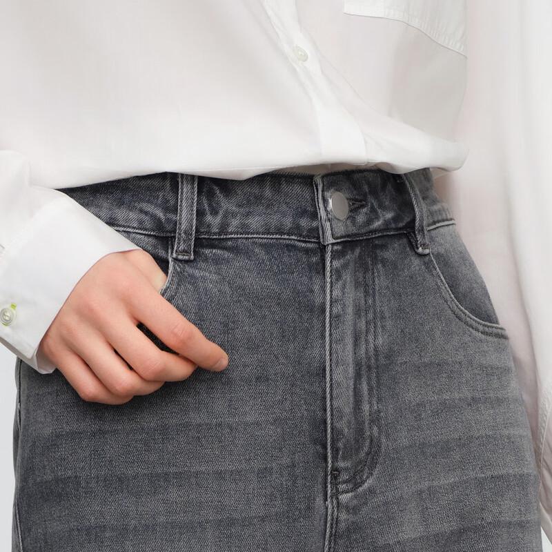 Elva' Island Women's High-Waist Straight-Leg Jeans