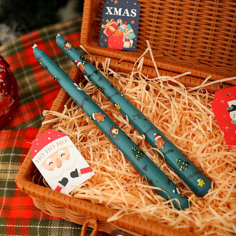 Beautiful Long Burning Smokeless Christmas Decoration Candles