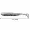 100PCS Soft Fishing Grub Baits 7cm 2.2g Swim Baits Durable Fishing Lures  Saltwater Fishing