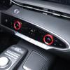 For Genesis GV70 2022-2025 LHD RHD Aluminum Alloy Material Air Conditioner Knob Cover Ring Trim Interior Car Decor Accessories