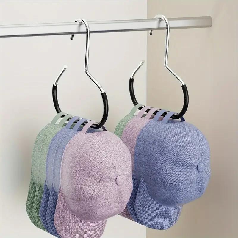 2-Pack Metal Hat Storage Set Multi-Functional Wall-Mounted Rack For Baseball Caps, Scarfs, Belts | Durable