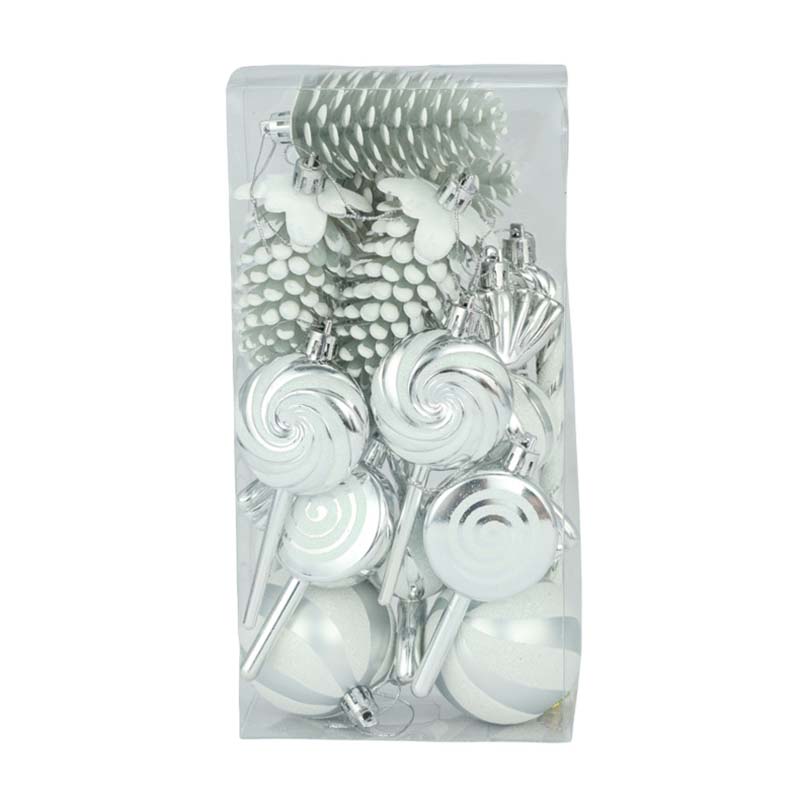 WTEMPO Christmas Decorations Creative Christmas Ball & Pinecone Shaped Design Christmas Tree Hanging Pendants Christmas Party Gifts