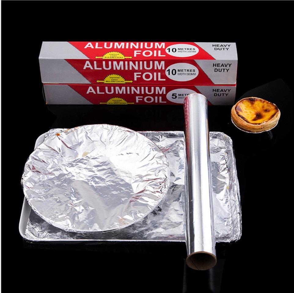 10m Thickened Aluminum Foil for Baking & BBQ - Disposable Kitchen Foil Paper