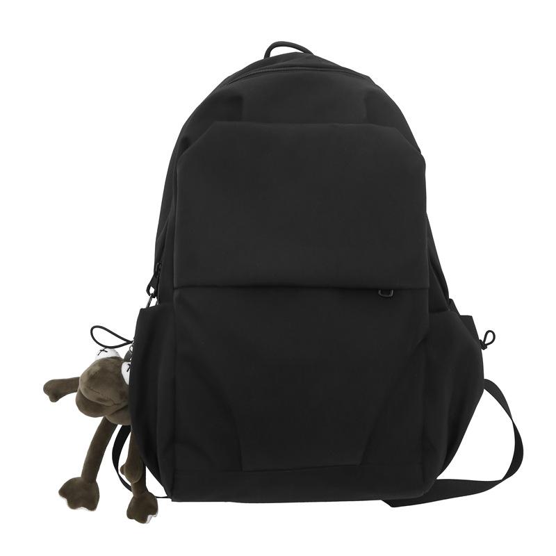 Backpack Simple Large Capacity Travel Backpack Female Leisure Japanese Junior High School Student High School Student School Bag Male