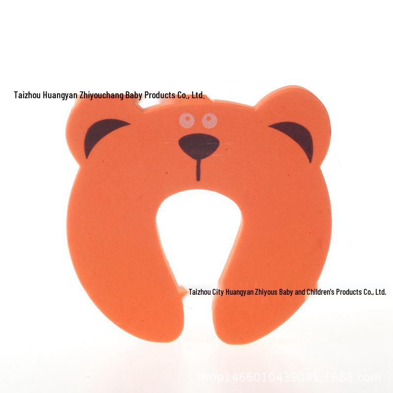 Kids' EVA Cartoon Animal Door Stopper - Pinch-Proof Safety Clip