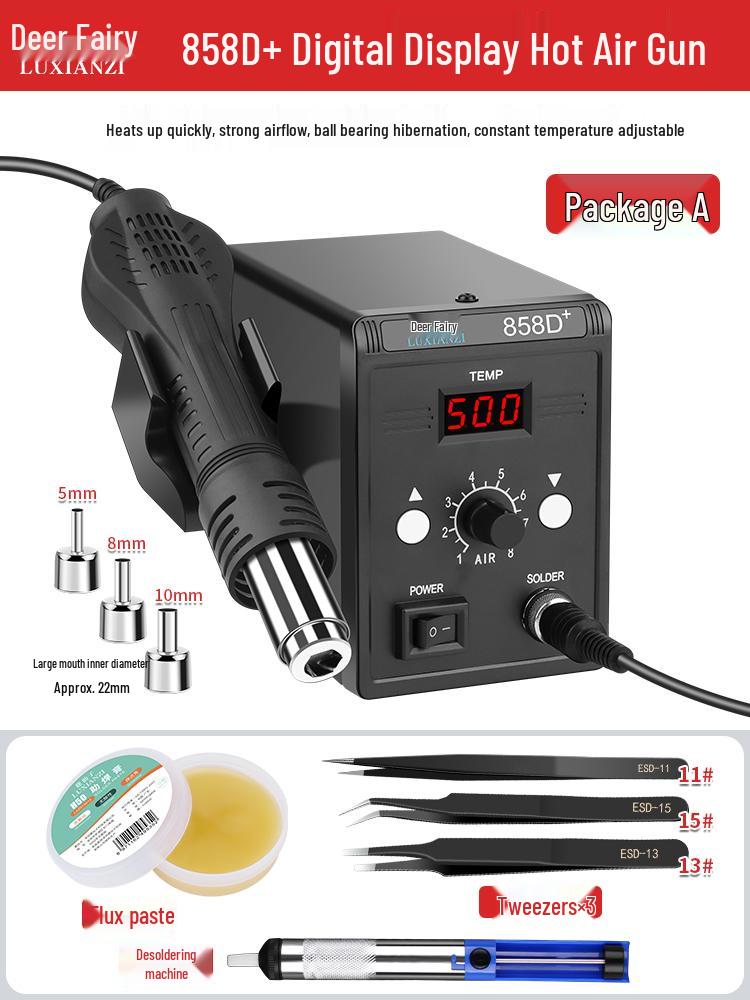 Lu Xianzi 8586D Hot Air Gun & Soldering Iron 2-in-1 for Mobile Phone Repair