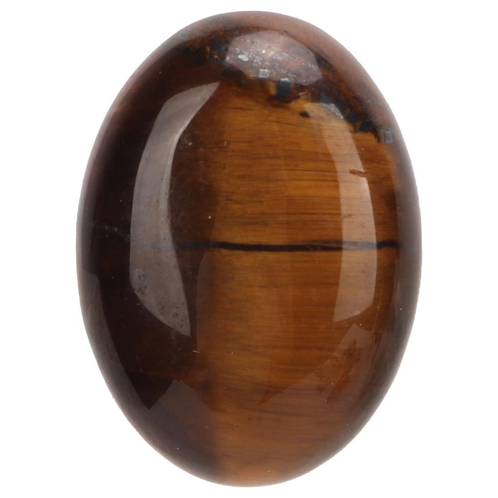 20 Pcs Yellow Tiger Eye Stone Natural Cabochons Oval Flatback Dome Beads for Jewelry Making