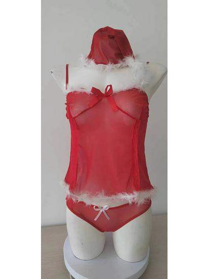 European and American Sexy Lingerie: Women's Suspender Dress Christmas Costume