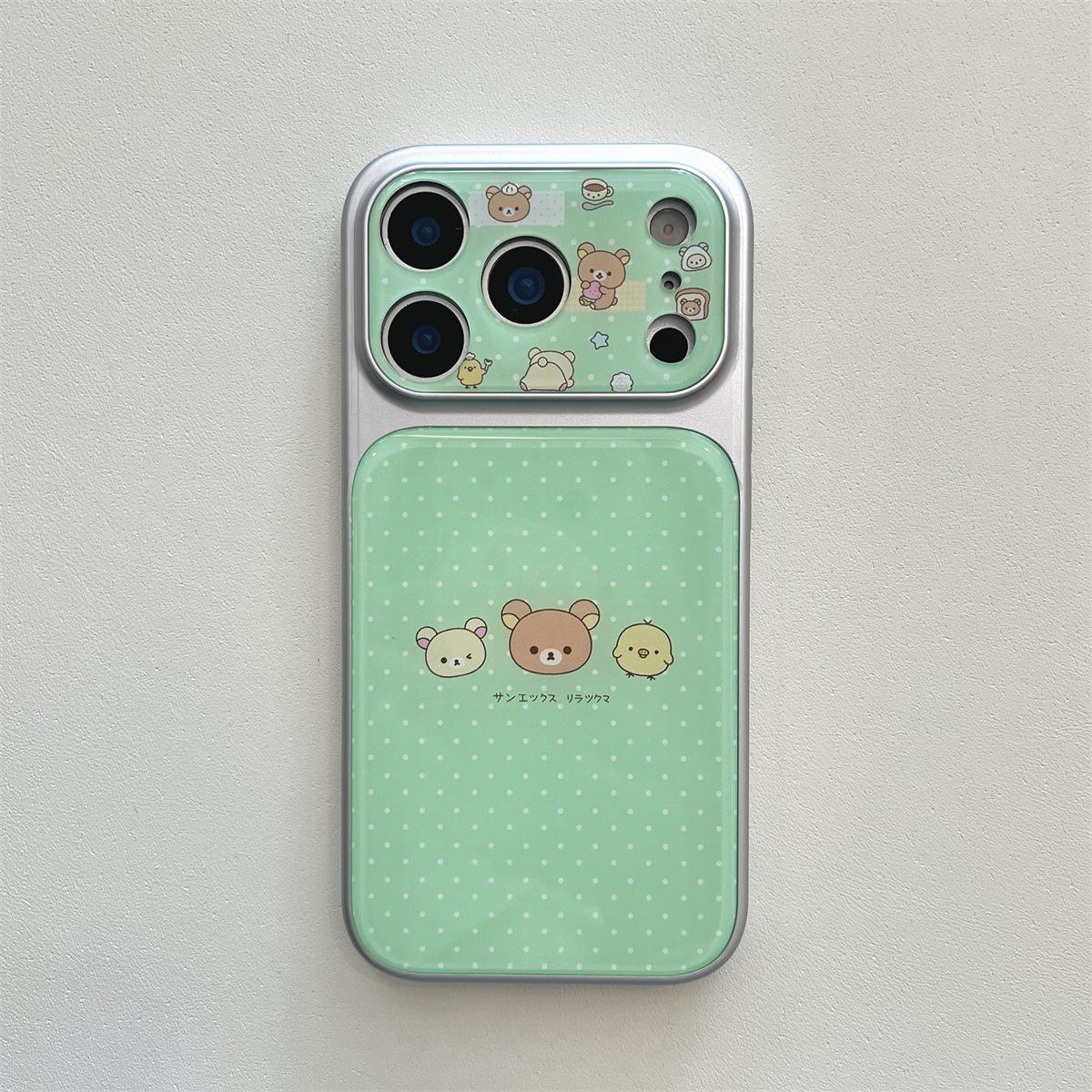 

Rilakkuma Cartoon iPhone 15 Compatible Pro/Max Case with Drop Protection iPhone 17 Pro Max