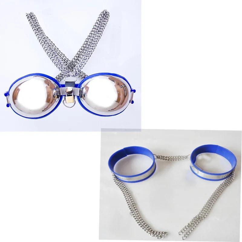 Manyjoy Adjustable PU Leather/Stainless Steel Customized Thighs Cuffs Bondage Adult Sex Toy Erotic Restraints Bondage Sex Toys