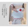 Domila Sexy Underwear Sexy Nurse Uniform Hollowed Out Hot Exposed Buttocks Strap Bed Teasing Passion Suit Free