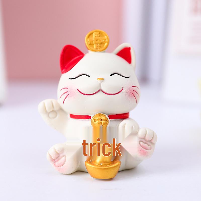 Festive Cat New Year Ornament - Creative Living Room Decoration & Entrance Craft Gift