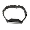 Uhrarmband Einfach Verstellbar Vollschutz Edelstahl Ersatzarmband für Mi Band 7 Schwarz